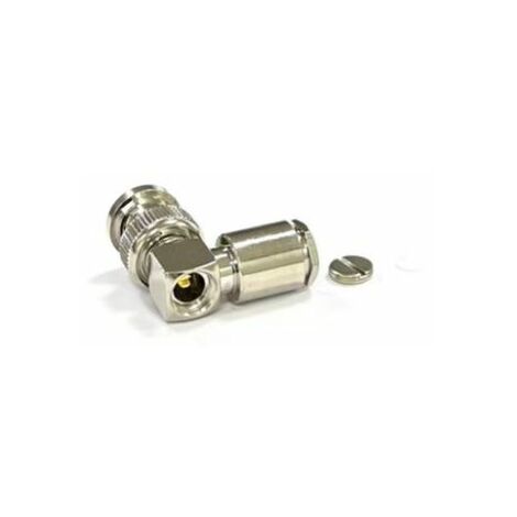 Connecteur coaxial RS PRO Mâle à angle droit, raccordement Cage à ressort 50O Montage sur câble ( Prix pour 1 )