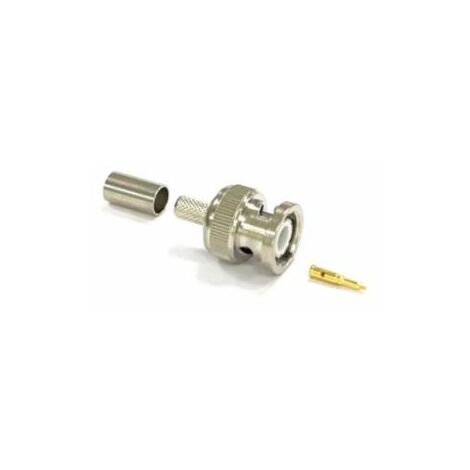 Connecteur coaxial RS PRO Mâle Droit, raccordement A sertir 50O Montage sur câble