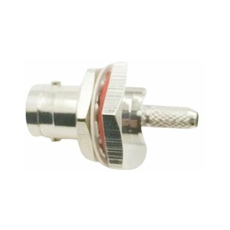 Connecteur coaxial RS PRO Mâle Droit, raccordement A sertir 50O Montage sur câble ( Prix pour 1 )