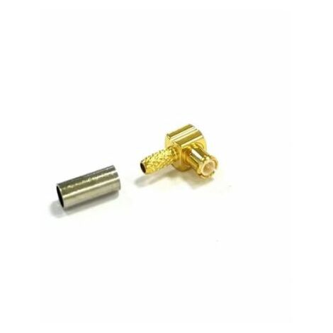 Connecteur coaxial RS PRO Mâle Droit, raccordement A sertir 50O Montage sur câble ( Prix pour 1 )