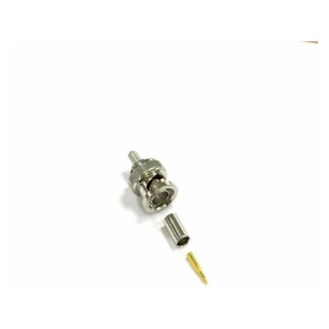 Connecteur coaxial RS PRO Mâle Droit, raccordement A sertir 75O Montage sur câble