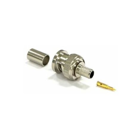 Connecteur coaxial RS PRO Mâle Droit, raccordement A sertir 75O Montage sur câble