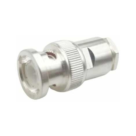 Connecteur coaxial RS PRO Mâle Droit, raccordement Cage à ressort 50O Montage sur câble ( Prix pour 1 )