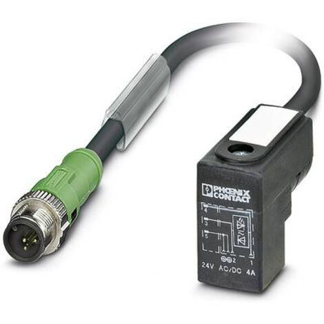 Connecteur confectionné pour capteurs/actionneurs 0.60 m Phoenix Contact SAC-3P-MS/ 0,6-PUR/CI-1L-Z