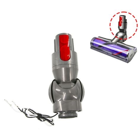 Connecteur Coudé de Tête d’Entraînement Direct pour Aspirateur Dyson V8 V10, avec Pièces de Réparation de Roues