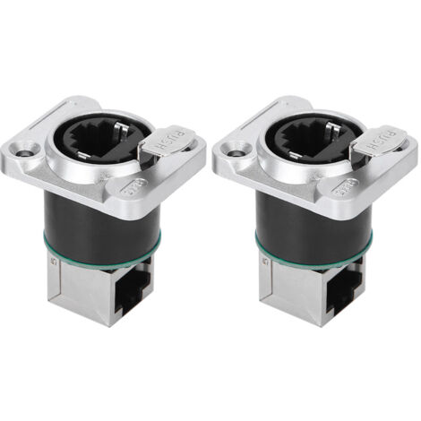 Connecteur coudé RJ45, 2 pièces, matériau isolant ignifuge, prise d'aviation YTRJ45