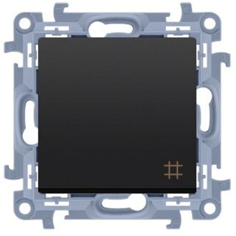 Connecteur croisé (module) 10AX, 250 V, bornes à vis, noir mat, SIMON10