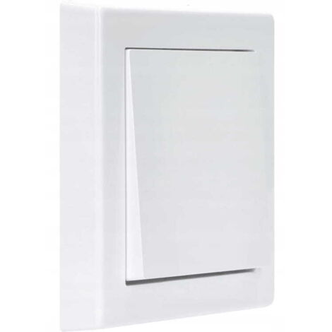 Connecteur croisé simple avec cadre 8,1 x 8,1 cm Blanc