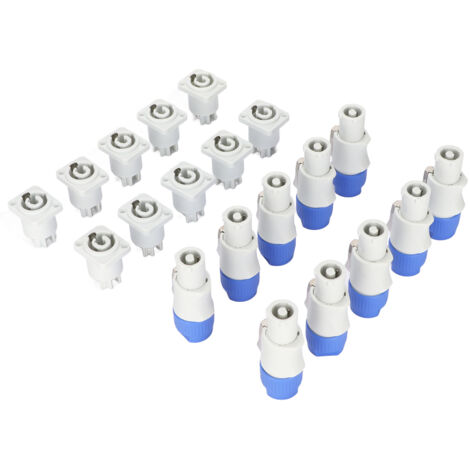 Connecteur d'alimentation 3 broches 250V 20A pour projecteur scénique et éclairage scène, plug and play, prise mâle/femelle pour haut-parleur et lumière.