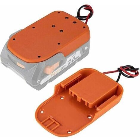 Connecteur d'alimentation, adaptateur de batterie pour RIDGID 18 V pour AEG 18 V, 12 AWG adaptateur de batterie avec trous de fixation