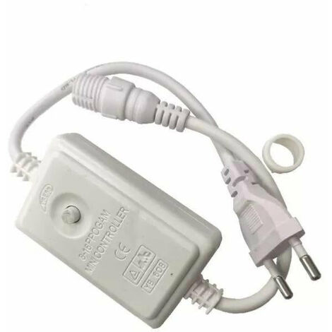 Connecteur d'alimentation pour guirlande LED 220V – Compatible avec guirlandes SILAMP – Inclut redresseur de courant – Facile à raccorder