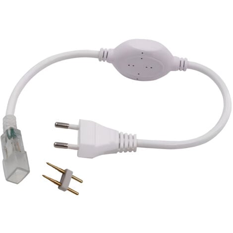 Connecteur d'alimentation Prise secteur pour ruban LED 2835-120 230V étanche - Digilamp