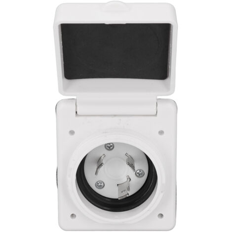 Connecteur d'alimentation RV 30A 125V 4 fils avec verrou rotatif pour remorque et camping-car