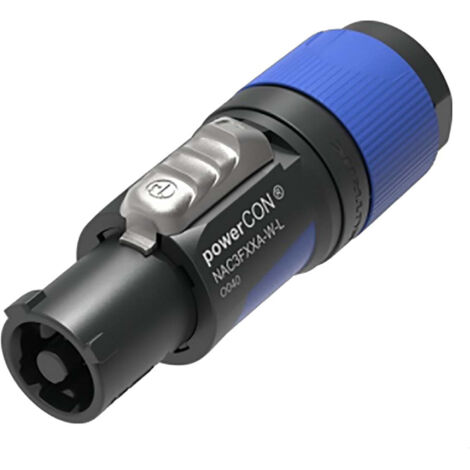 Connecteur d'alimentation série (connecteur réseau) powerCON Neutrik NAC3FXXA-W-L femelle, droit Nombre total de pôles: 2 + PE 16 A bleu 1 pc(s) Q521843