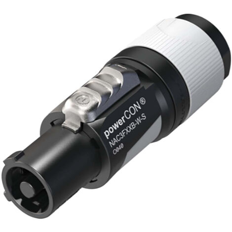 Connecteur d'alimentation série (connecteur réseau) powerCON Neutrik NAC3FXXB-W-S femelle, droit Nombre total de pôles: 2 + PE 16 A gris 1 pc(s) Q521863