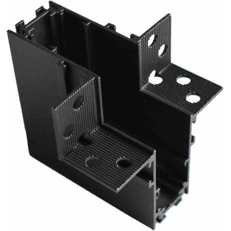 Connecteur d’angle encastré plafond-mur ML6633 noir