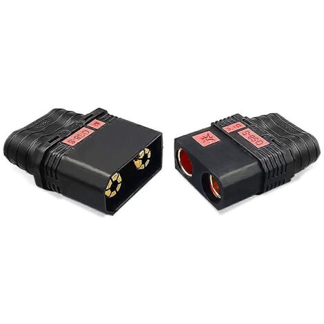 Connecteur de batterie robuste QS8-S, anti-étincelles, plaqué or (photo couleur)