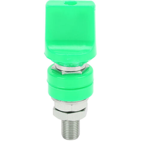 Connecteur de borne à vis M10 pour câble 4mm, 100A courant fort, compatible fiche banane, vert