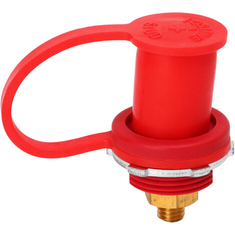Connecteur de Borne de Batterie, Connecteur de Borne de Batterie de Voiture Haute Résistance Antirouille pour Bateau (Rouge).