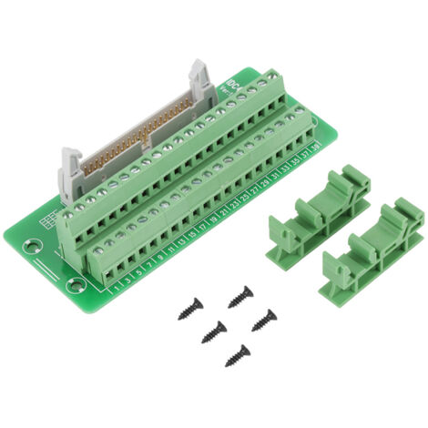 Connecteur de bornier de carte de dérivation d'en-tête mâle 40 broches IDC40P Interface PLC avec support