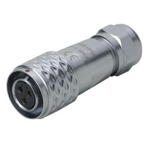 Connecteur de câble circulaire femelle, droit Ø 12 7 pôles 125 V/AC 5 A IP67 Push-Pull Weipu SF1210/S7 II