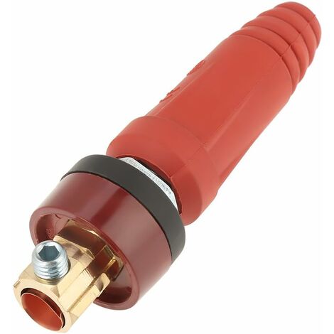 Connecteur de câble de soudage DKJ35-50 Connecteur de câble à raccord rapide rouge avec prise pour machine à souder Macaron