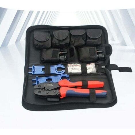 Connecteur de câble d'outil de sertissage solaire, XU, Kit d'outils de sertissage solaire Kit d'outils de sertissage solaire Kit d'outils de sertissage solaire Performance - KZQ