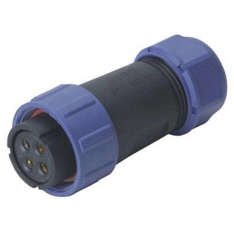 Connecteur de câble femelle, droit 5B pôles 5/30 A 500 V/AC IP68 Weipu SP2110 / S 5B II D24296