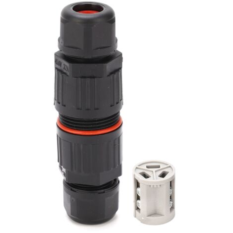 Connecteur de câble IP68 étanche PA66 ignifuge pour lampes CDF-200/3 (3 broches à vis)