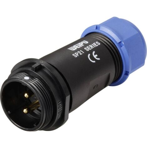 Connecteur Femelle étanche WEIPU SP2110/S2 – 2 Broches, 30A 500V – Pour Applications Industrielles, Audio, Vidéo