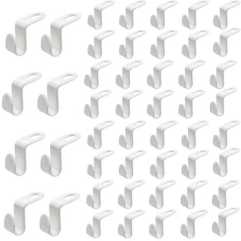 Connecteur de Cintre - Magique - 48 PCS - Antidérapant - Gain de Place - Polypropylène