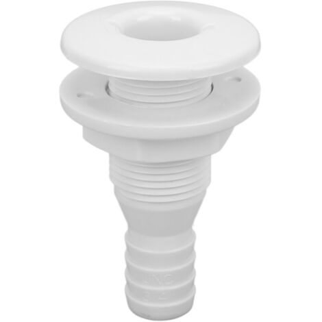 Connecteur de coque de bateau 3/4 pouces, raccord de tuyau en plastique ABS, accessoire de sortie de vidange blanc