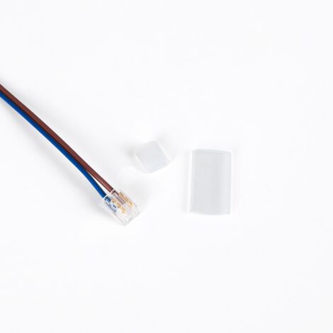 Connecteur de démarrage + Capuchon final pour ruban LED - 6,5mm