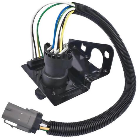 Connecteur de faisceau de câblage de remorquage YC3Z-13A576-CA 4 et 7 broches pour noir