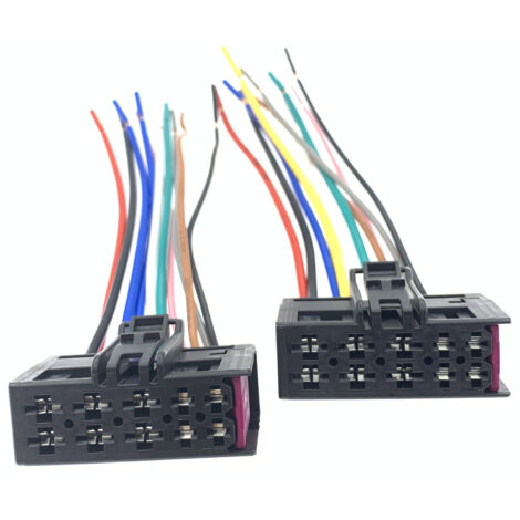 Connecteur de faisceau de câbles pour la fonction de chauffage des sièges électriques compatible avec les Volkswagen Passat, Tiguan, Golf et Audi.