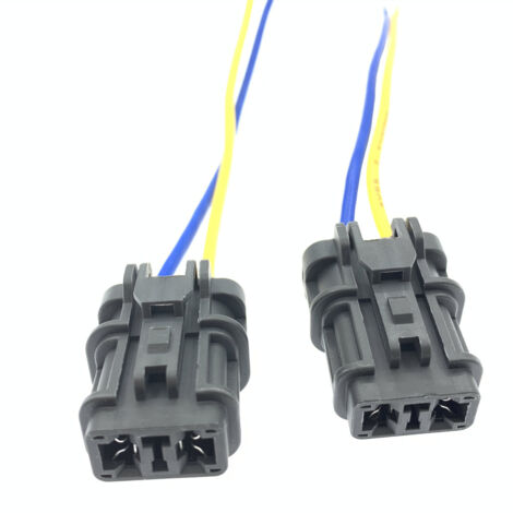 Connecteur de faisceau de ventilateur électrique pour moteur de radiateur compatible avec Honda Accord, Civic, Fit, City et Odyssey
