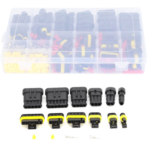 Connecteur de fil de voiture étanche, 708 pièces, prise en cuivre 1/2/3/4/5/6 trous pour l'éclairage électronique