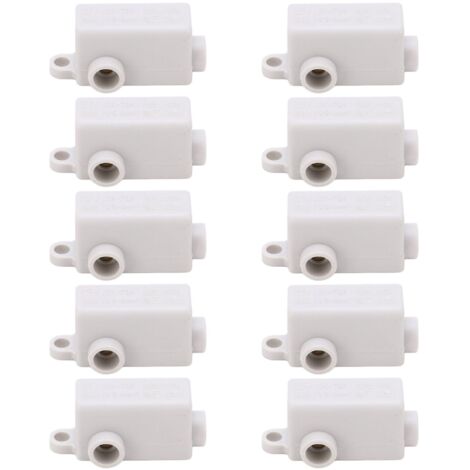 Connecteur de fil ZK T06, 400V 60A, haute puissance, bornier d'épissure 1 entrée 2 sorties, boîte de jonction en ligne, 10 pièces