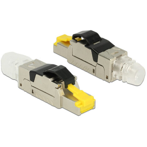 Connecteur de fils - DELOCK 86285 RJ45 - Noir, Argent, Jaune