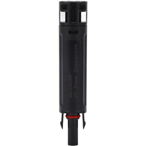 Connecteur de Fusible Inline PV en Cuivre Pur Galvanisé pour Systèmes Solaires, Support Fusible Photovoltaïque PPO 1000V IP68 10A