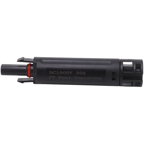 Connecteur de Fusible Photovoltaïque 1000V IP68 20A en Cuivre pour Panneaux Solaires - Support Fusible Inline PV Galvanisé