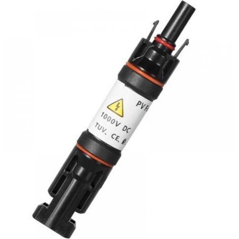 Connecteur de fusible PV Solaire 1000V DC IP67 Porte-fusible photovoltaïque étanche fusible Solaire for système PV Solaire (Size : 15A)