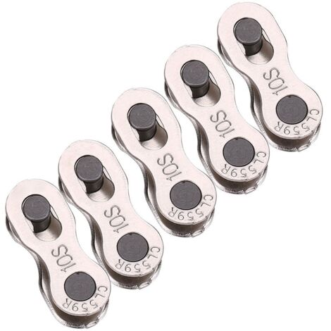 Connecteur de Joint magique pour chane de vélo robuste à dégagement rapide, 5 paires, pour 8/9/10 vitesses
