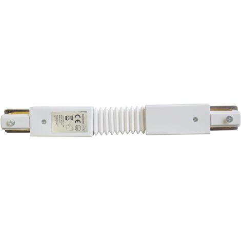 CONNECTEUR DE LAMPE BLANCHE POUR RAIL D'ÉCLAIRAGE TYPE : FLEXI