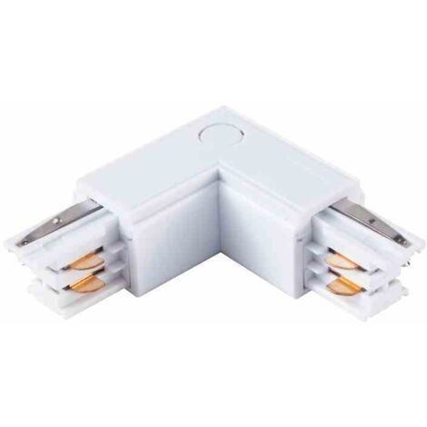 Connecteur de lampe pour rail d'éclairage blanc à 3 circuits Type : LU