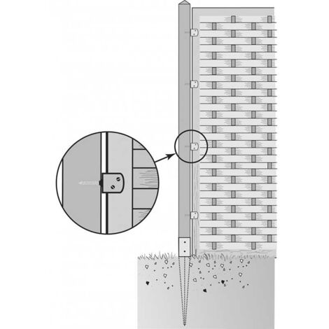 Connecteur de palissade CP 30x38x35x35 - Ep 2mm