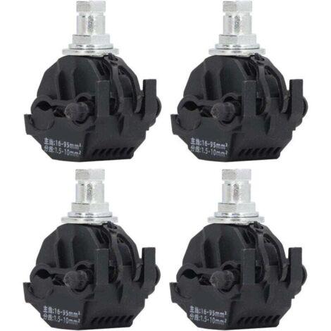 Connecteur de Perçage D'isolation, 4 Pièces, Pince de Perçage sans Pelage, Séparateur de Câble Haute Basse Tension sans Rupture D'isolation, Pince de Perçage 1KV (JJC-2)