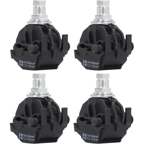 Connecteur de Perçage D'isolation, 4 Pièces, Séparateur de Câble Haute Basse Tension sans Rupture D'isolation, Pince de Perçage 1KV (JJC-2)