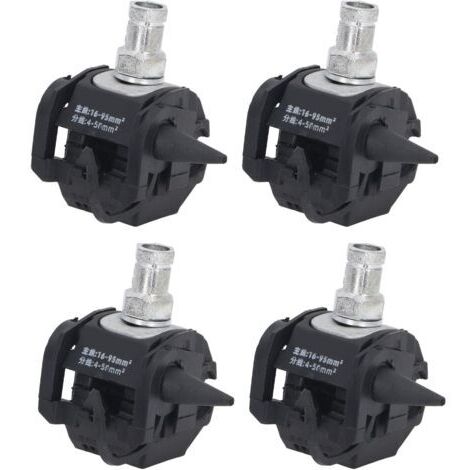 Connecteur de Perçage D'isolation, 5 Pièces de Pince de Perçage D'isolation 1KV sans Pelage Répartiteur de Câble Haute Basse Tension avec Coque Isolée Aucun Pelage Requis pour