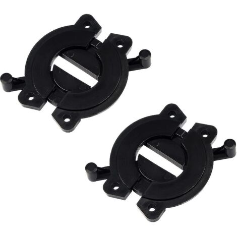 Connecteur de plateau de table, verrous de table à manger en plastique, connecteur de table de formation, loquet, fixations combinées de bureau (noir) (4 pièces)